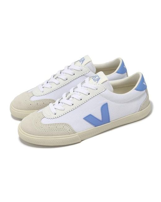 Veja White (Wmns) Volley Canvas Aqua'