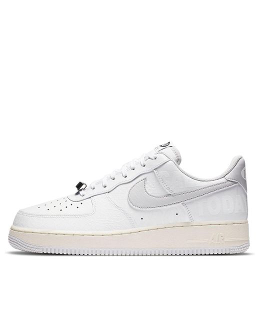 Nike White Air Force 1 '07 Premium '1-800 Toll Free' for men