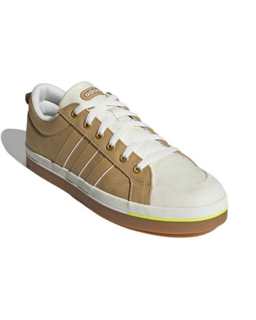 Adidas Brown Neo Bravada Wear-Resistant Non-Slip Casual Skateboarding Shoes for men