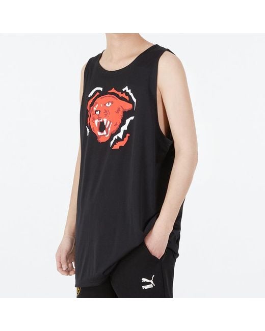 PUMA Black Behind The Back Tank for men