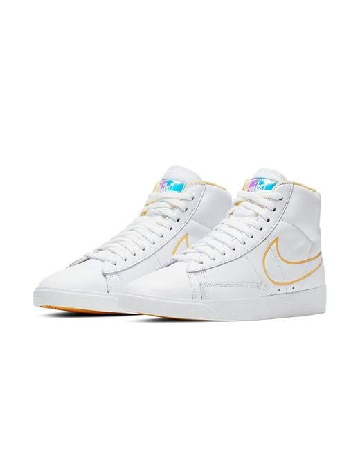 Nike White (Wmns) Blazer Mid Topaz'