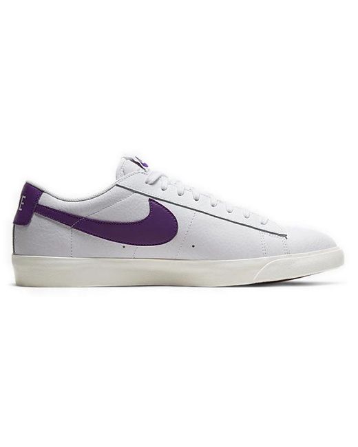 Nike Blazer Low 'voltage Purple' in White for Men | Lyst