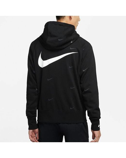 Nike Black As Sportswear Swoosh Fz Sbb Hoodie for men