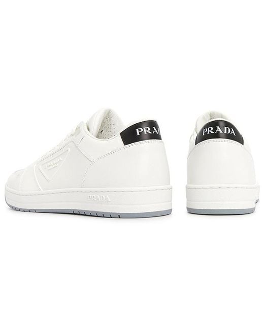 Prada White (Wmns) District Leather Sneakers