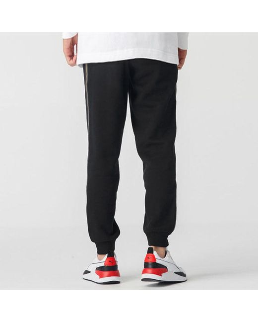 PUMA Blue Metallic Nights Tape Logo Printed Knitting Sports Trouser for men
