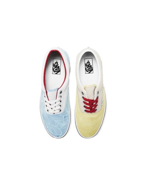 Vans White Era Retro Low Top Casual Skate Shoes for men