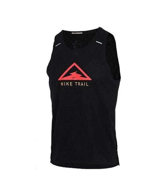 Nike Black Rise 365 Trail Dri-Fit Running Vest for men
