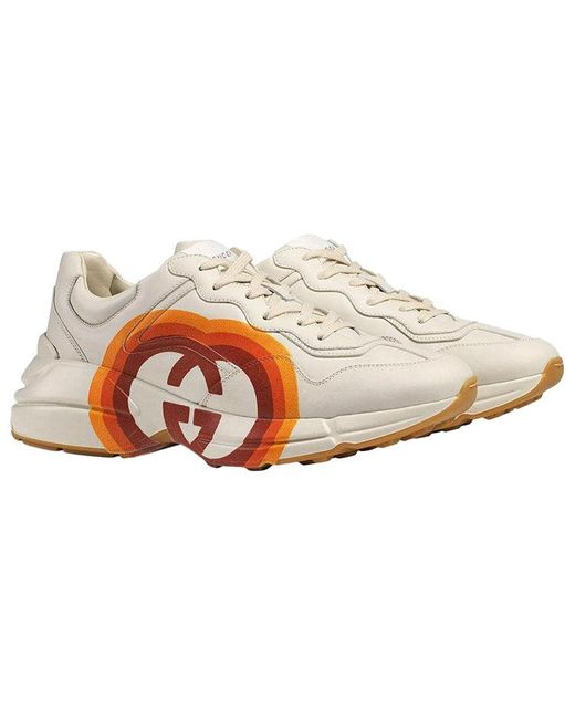 Gucci Red Rhyton 'Logo Print' for men