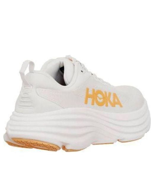 Hoka One One White (Wmns) Bondi 8 Cantaloupe'