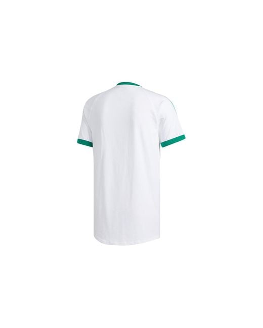 Adidas Blue Originals Printing Casual Sports Round Neck Short Sleeve for men