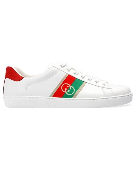 Gucci White Ace 'Interlocking G for men