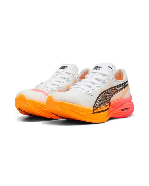 PUMA White Deviate Nitro Elite 3 Sunset Glow' for men
