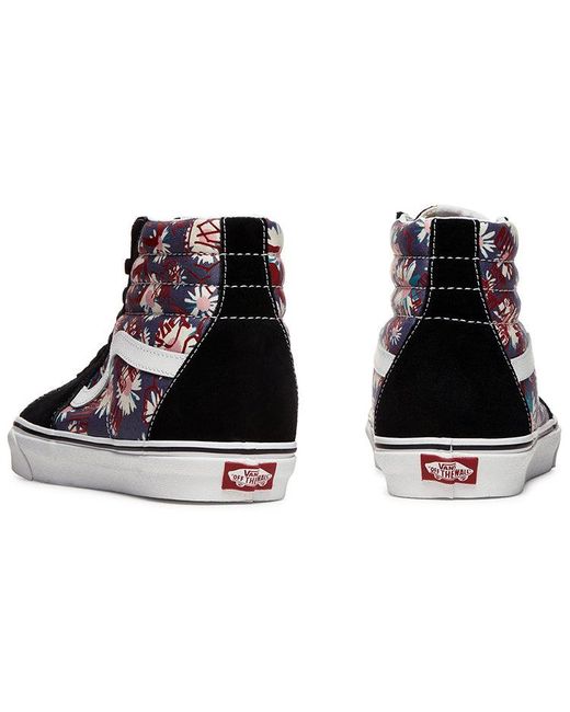 Vans Blue Sk8-Hi Flowers Graffiti