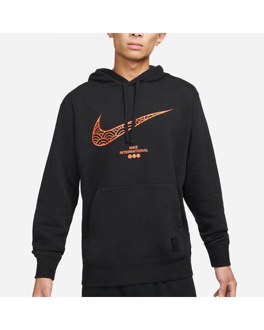 Nike Black Cny Chinese New Year's Edition Logo Printing Knit Fleece for men