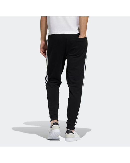 Adidas Black Neo M Ce 3Sq2 Kn Tp Casual Sports Side Stripe Bundle Feet Long Pants for men