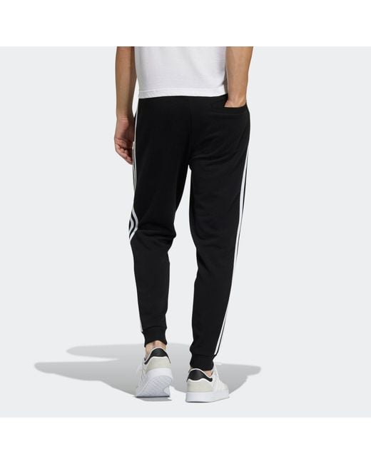 Adidas Black Neo M Ce 3Sq2 Kn Tp Casual Sports Side Stripe Bundle Feet Long Pants for men