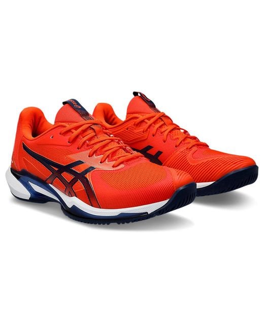 Asics Red Solution Speed Ff 3 Clay Shoes for men