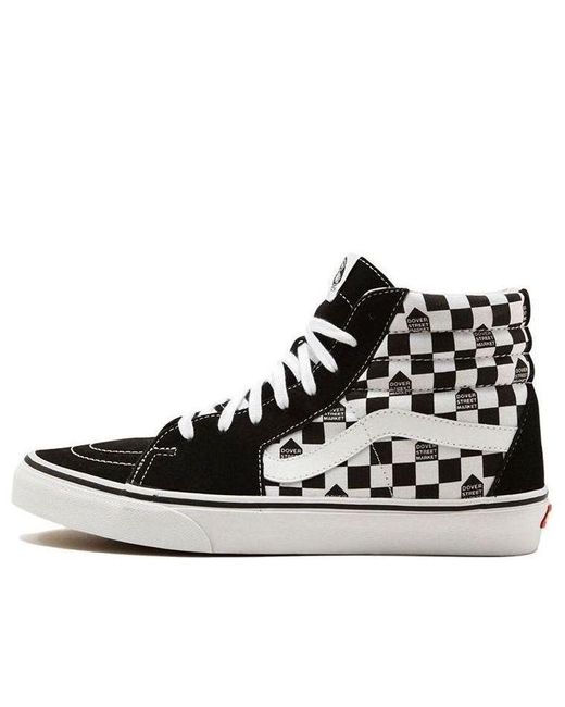 Vans Black Dover Street Market X Sk8-Hi 'Dsm Check' for men