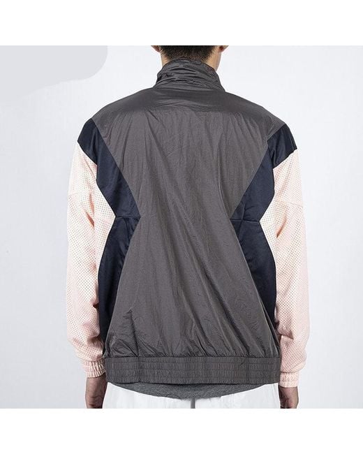 Nike Black Flight Casual Sports Long Sleeve Stand Collar Jacket for men