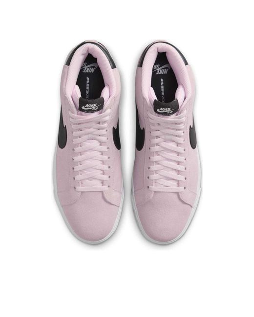 Nike Purple Sb Zoom Blazer Mid Foam Gum' for men