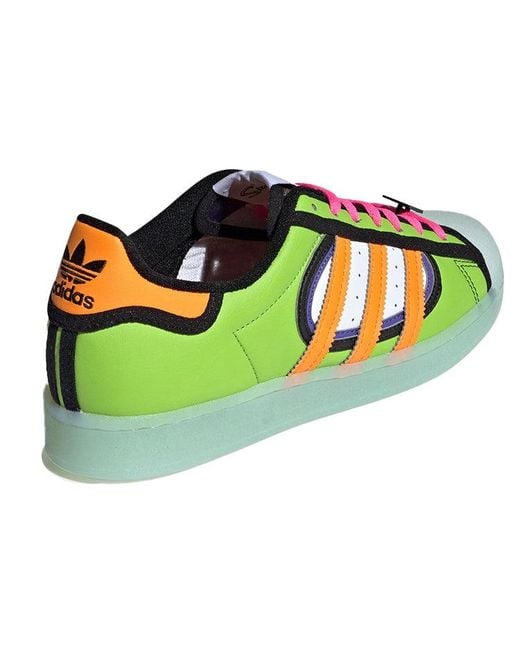 Adidas Green The Simpsons X Superstar 'Squishee' for men