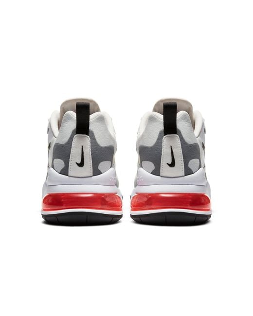 Nike White Air Max 270 React Crimson' for men