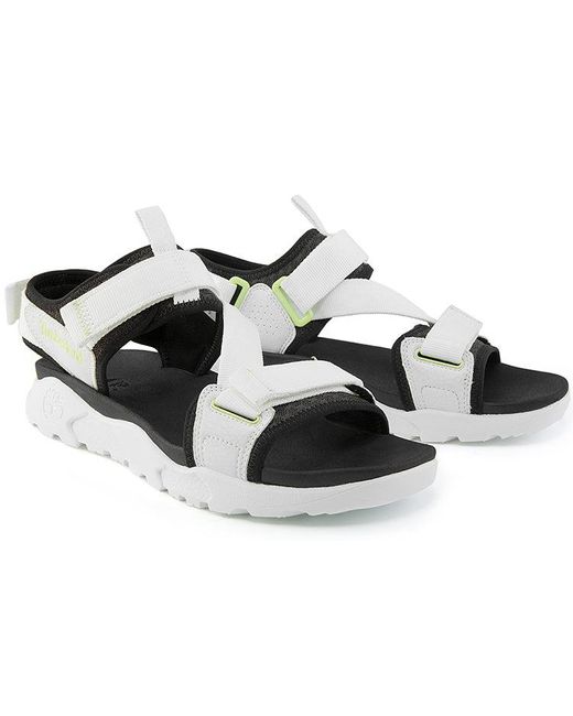 Timberland White Ripcord Double-Strap Sandals for men