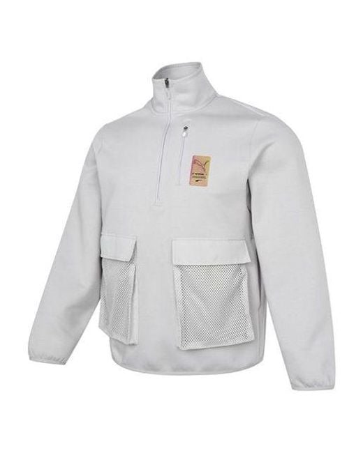 PUMA Gray Sports Jacket for men