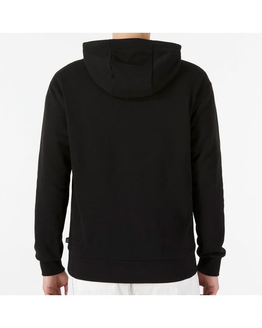 PUMA Black Ess + Contrasting Colors Chest Embroidered Logo for men