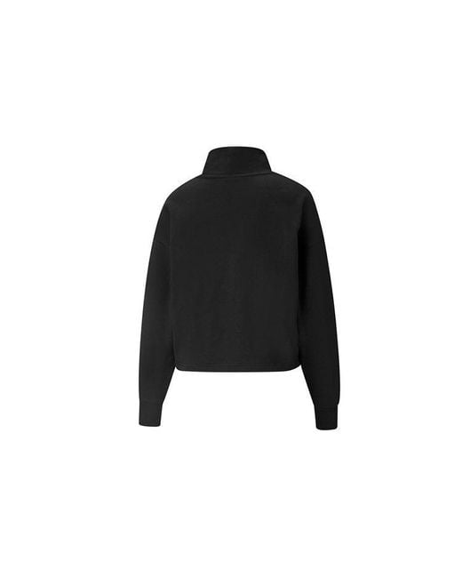 PUMA Black (Wmns) Classics Logo Embroidery Swea