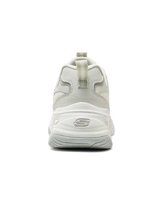 Skechers White D'Lites 4.0 Shoes Light' for men