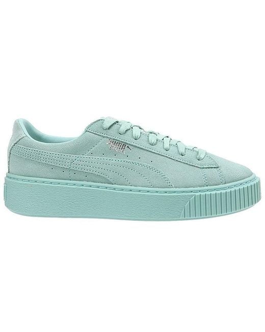 PUMA Blue (Wmns) Basket Platform Reset 'Peppermint'