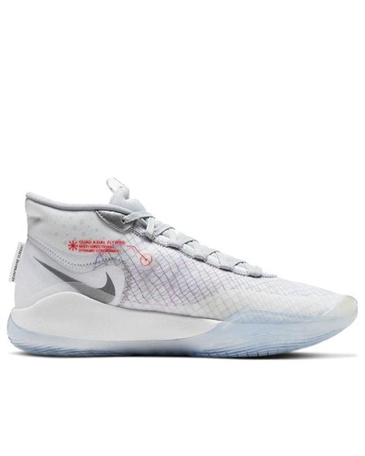Nike White Zoom Kd 12 'Wolf' for men