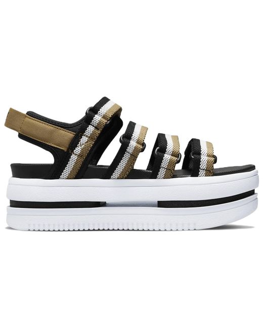 Nike Icon Classic Sports Brown Sandals in Black | Lyst