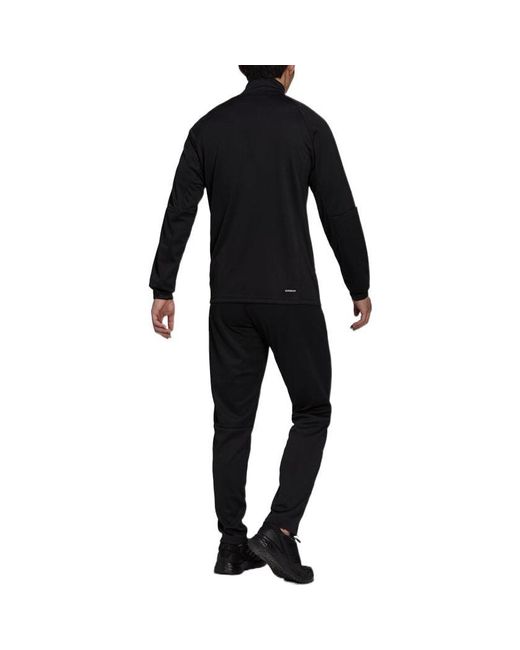 Adidas Black Aeroready Sereno Cut 3-Stripes Track Suit Asia Sizing for men