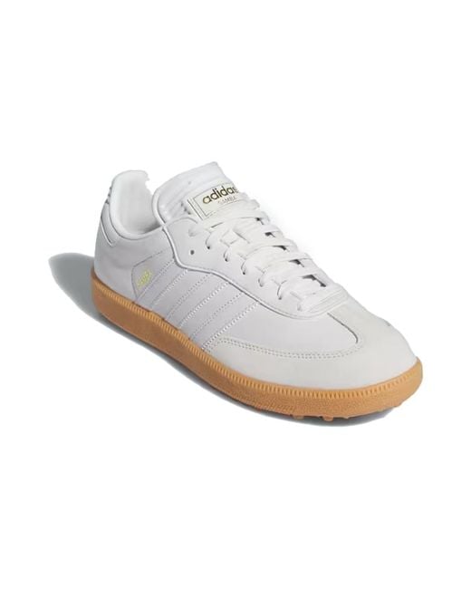 Adidas White Samba Golf 'Crystal Gum' for men