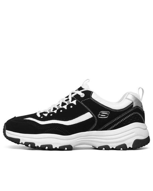 Skechers Black D'Lites I-Conik Low-Top Running Shoes for men