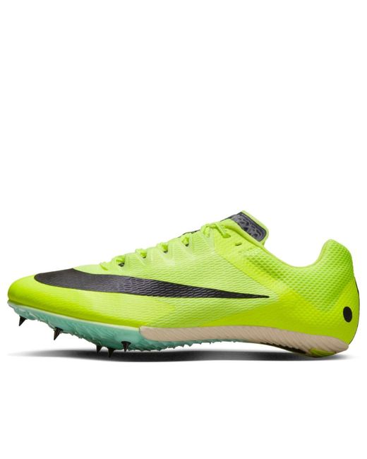 Nike Yellow Air Zoom Rival Sprint Spikes 'Volt Foam' for men