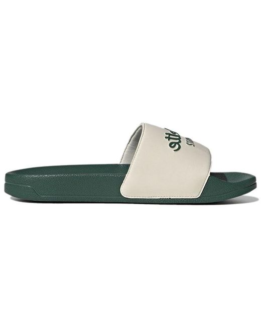 Adidas Green Adilette Slide Collegiate'