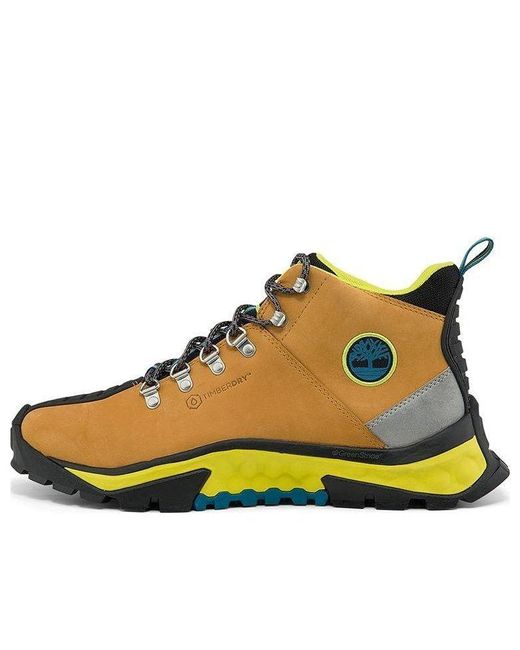 Timberland Orange Solar Ridge Mid Waterproof Boots for men