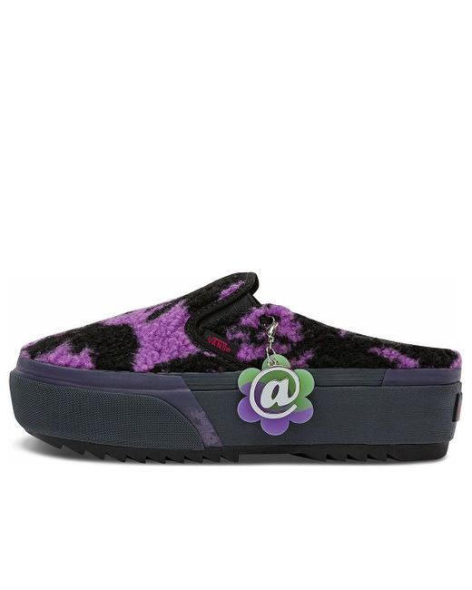 Blue and purple vans top