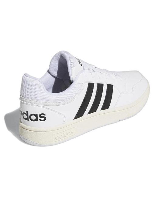 Adidas White Hoops 3.0 Low Classic Vintage Shoes '' for men