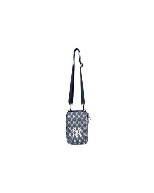 MLB Blue Monogram Ny New York Yankees Crossbody Bag