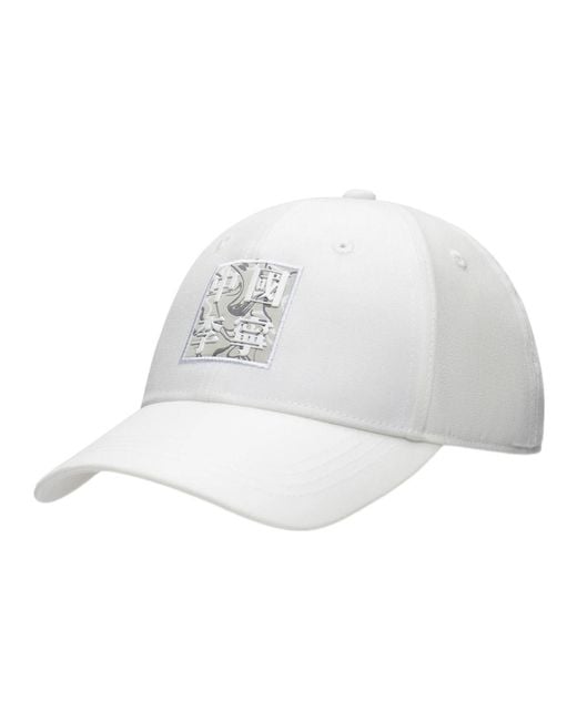 Li-ning White Graphic Baseball Cap