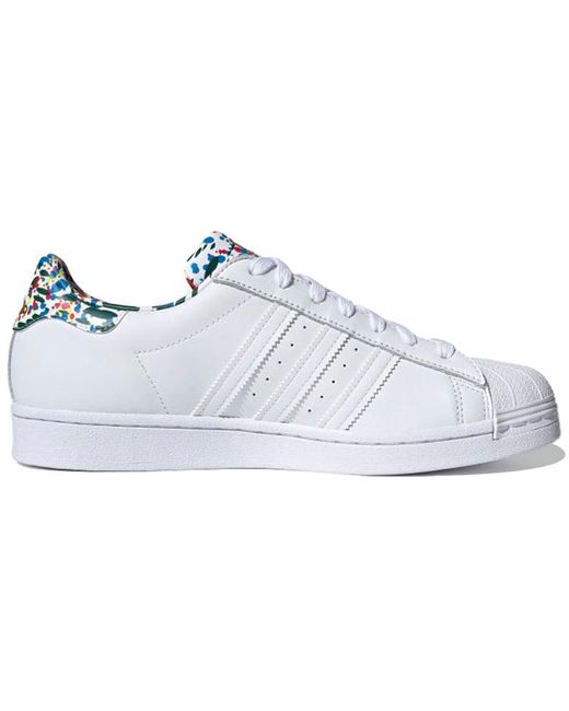 Adidas White Superstar Splatter' for men