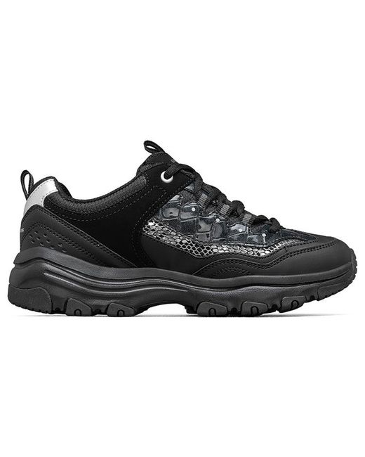 Skechers Black (Wmns) D'Lites Leisure Chunky Shoes