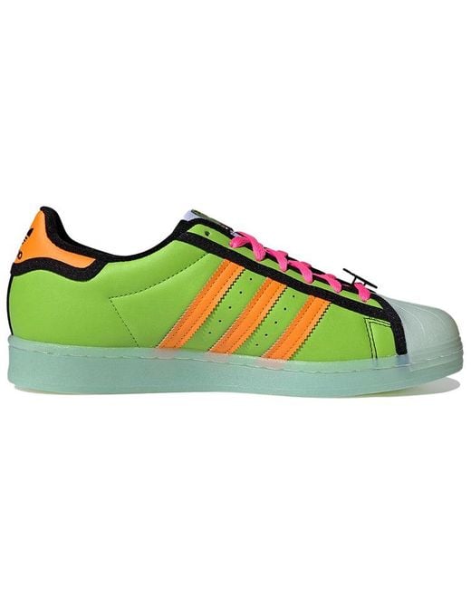 Adidas Green The Simpsons X Superstar 'Squishee' for men