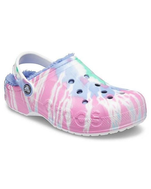 CROCSTM Purple Classic Clog Tie Dye Printing Slippers for men