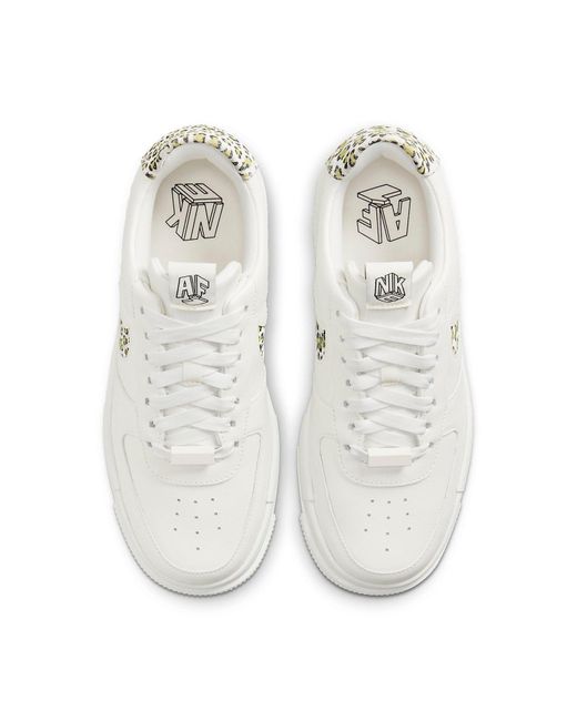 Nike White (Wmns) Air Force 1 Pixel Se 'Leopard'