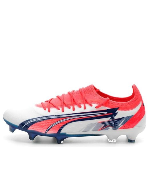 PUMA Red Ultra Ultimate Fg Ag X Christian Pulisic Blazing' for men